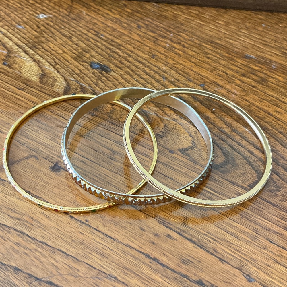 Copper Tone Bangle Bracelets